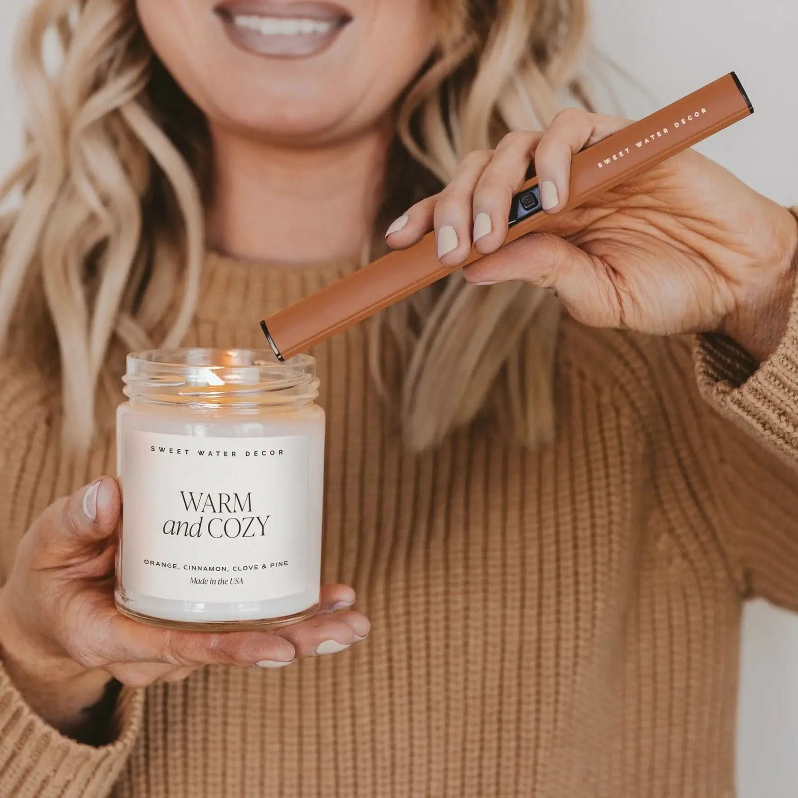 Burnt Orange Electric Lighter - SwagglyLife Home & Fashion